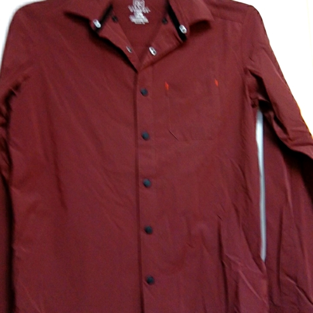 George Long sleeve snap front blouse